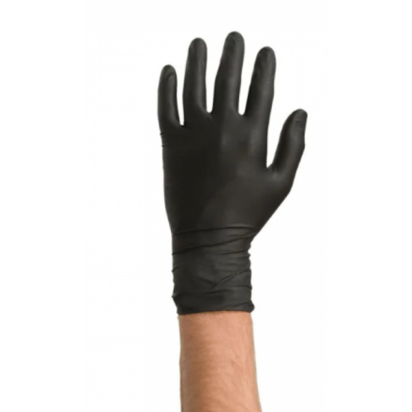 GUANTE NITRILO S/P NEGRO  EXTRAFUERTE 6GR CAJA 100U - Imagen 2