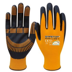 GUANTE FIT-O-LITE STRINGS - nitrilo con rayas en la palma
